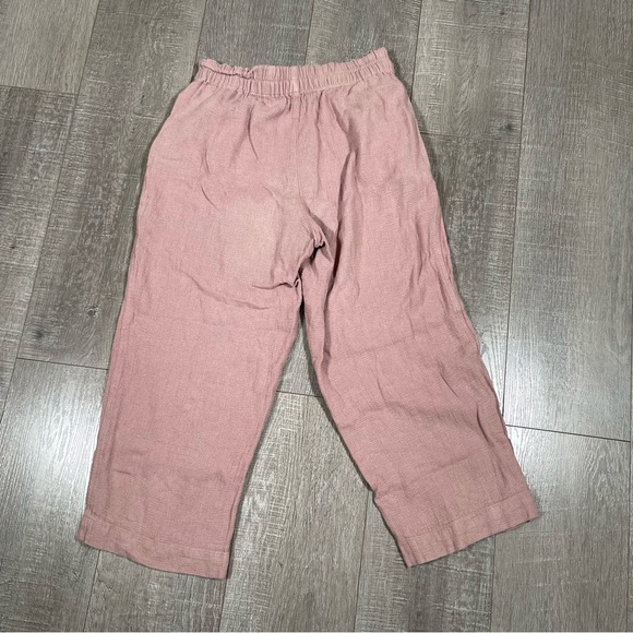 Madewell Breezewoven Pull-On High-Rise Straight Pants linen blend Size M - Picture 6 of 7